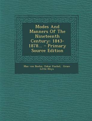 Book cover for Modes and Manners of the Nineteenth Century