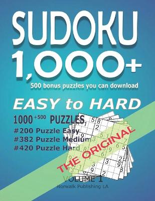 Book cover for 1,000+ Sudoku Puzzles Easy to Hard