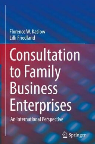 Cover of Consultation to Family Business Enterprises