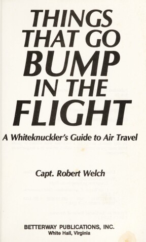 Book cover for Things That Go Bump in the Flight