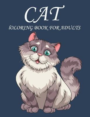 Book cover for Cat Coloring Book for Adults