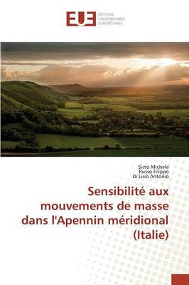 Book cover for Sensibilite Aux Mouvements de Masse Dans l'Apennin Meridional (Italie)