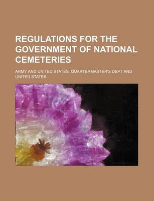 Book cover for Regulations for the Government of National Cemeteries