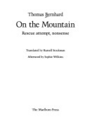 Cover of On the Mountain