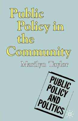 Book cover for Public Policy in the Community