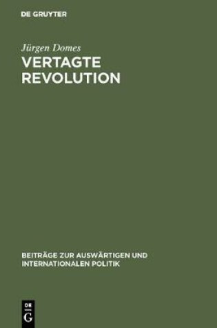 Cover of Vertagte Revolution