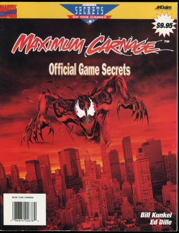 Book cover for Maximum Carnage Official Game Secrets