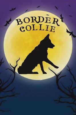 Book cover for Border Collie Notebook Halloween Journal