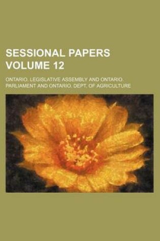 Cover of Sessional Papers Volume 12