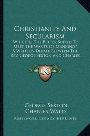 Cover of Christianity and Secularism