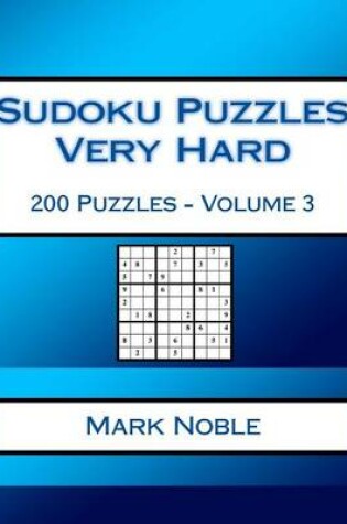 Cover of Sudoku Puzzles Very Hard Volume 3