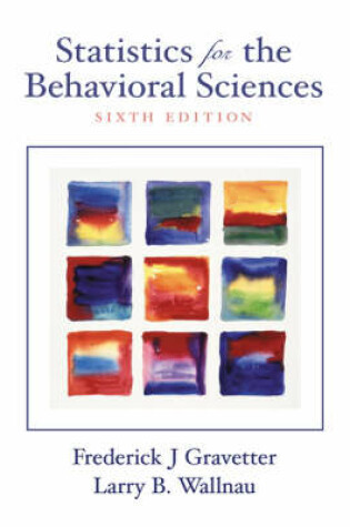 Cover of Statistics for the Behavioral Sciences