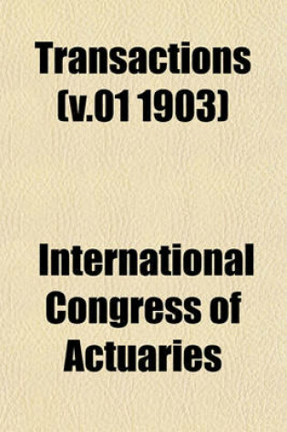 Cover of Transactions Volume . 38