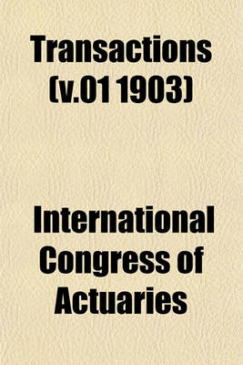 Book cover for Transactions Volume . 38