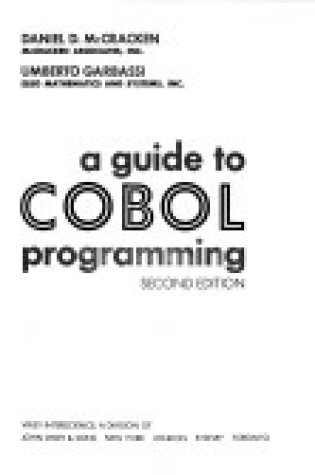 Cover of A Guide to Cobol Programming