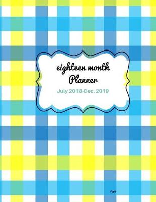 Book cover for Eighteen Month Planner Plaid