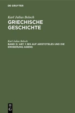 Cover of Bis Auf Aristoteles Und Die Eroberung Asiens