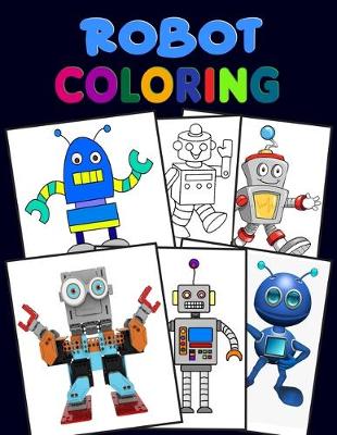 Book cover for Robot Coloring.
