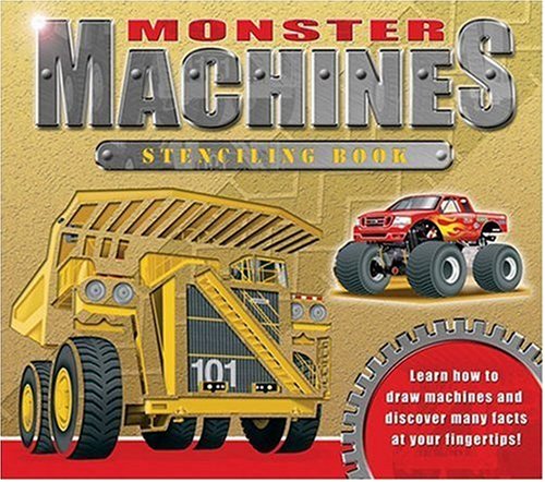 Book cover for Monster Machines Stenciling Book