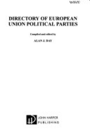 Cover of Directory of European Union Political Parties