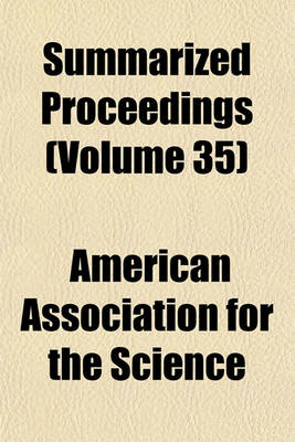 Book cover for Summarized Proceedings (Volume 35)
