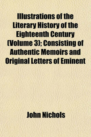 Cover of The Literary History of the Eighteenth Century Volume 3