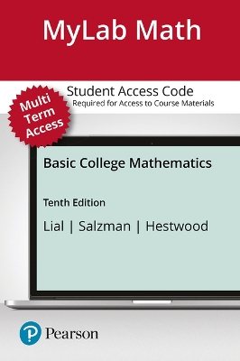 Book cover for Mylab Math with Pearson Etext -- 24 Month Standalone Access Card -- For Basic College Math