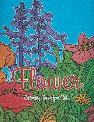 Book cover for Flower coloring book for kids