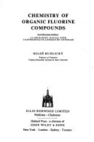 Cover of Chem of Organic Fluorine Compounds 2ed