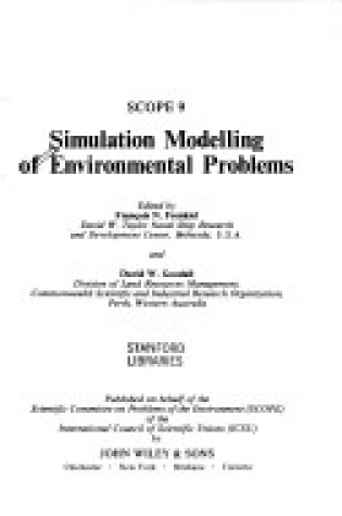 Cover of Simulation Modelling of Environmental Problems