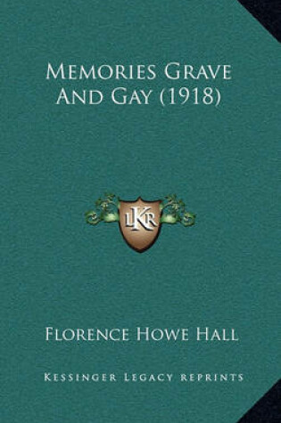 Cover of Memories Grave and Gay (1918)
