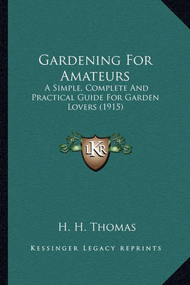 Book cover for Gardening for Amateurs Gardening for Amateurs