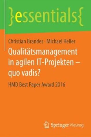 Cover of Qualitätsmanagement in agilen IT-Projekten – quo vadis?