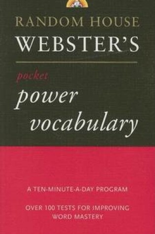 Cover of Random House Webster's Pocket Power Vocabulary