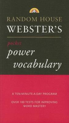 Book cover for Random House Webster's Pocket Power Vocabulary