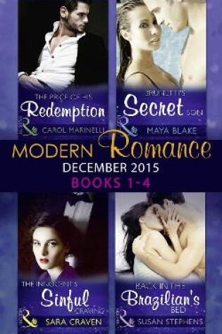 Cover of Modern Romance December 2015 Books 1-4