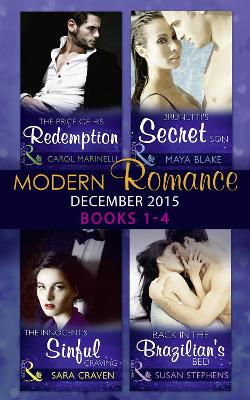 Book cover for Modern Romance December 2015 Books 1-4