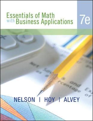 Book cover for Essentials of Math with Business Applications, Student Edition