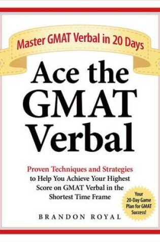 Cover of Ace the GMAT Verbal