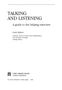 Book cover for Talking and Listening