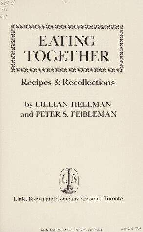 Book cover for Eating Together