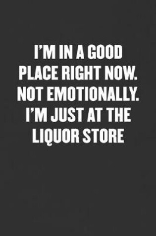 Cover of I'm in a Good Place Right Now. Not Emotionally. I'm Just at the Liquor Store