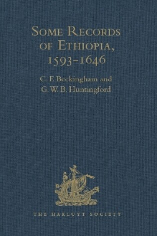 Cover of Some Records of Ethiopia, 1593-1646