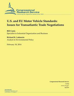 Book cover for U.S. and EU Motor Vehicle Standards