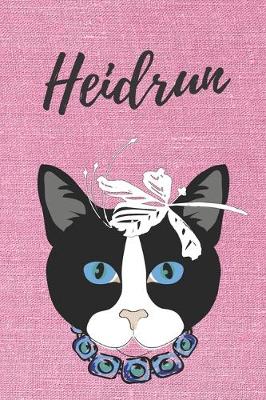 Book cover for Heidrun Malbuch für Erwachsene Katze / Notizbuch / Tagebuch / Journal / DIN A5 / Geschenk