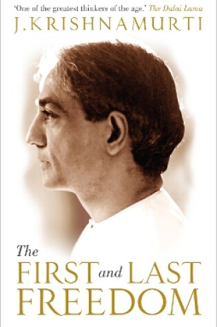 Cover of The First and Last Freedom