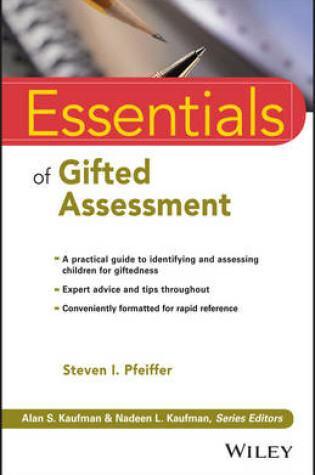 Cover of Essentials of Gifted Assessment