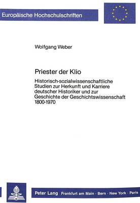 Book cover for Priester Der Klio