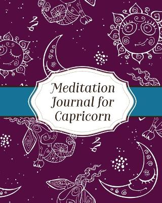 Book cover for Meditation Journal for Capricorn