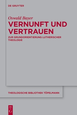 Cover of Vernunft Und Vertrauen